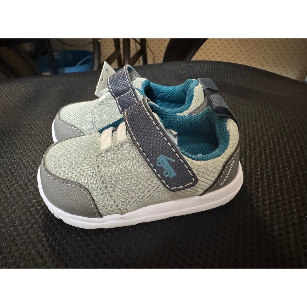 NWT Toddler See Kai Run Gray Blue Basics Stryker Sneakers - Size 4T